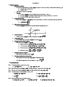 Trắc nghiệm về Số phức